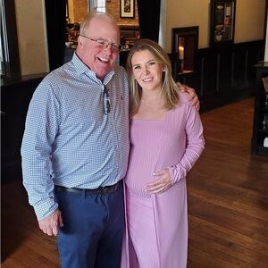 Pinkblush Pink Ribbed Sleeveless Dress Cardigan Maternity Set